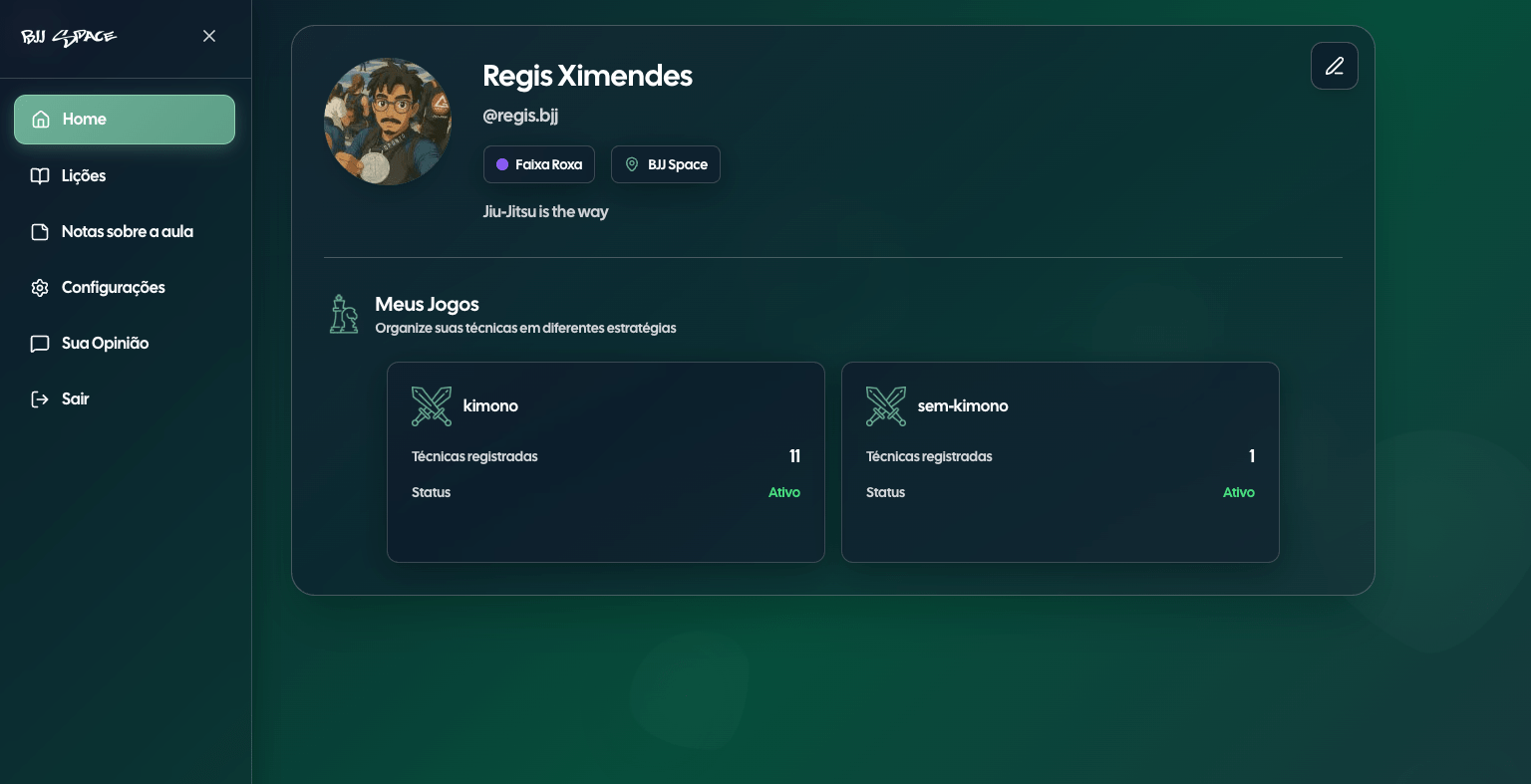 Home BJJ Space - Estratégias de luta e jogos personalizados para no-gi e competições de kimono